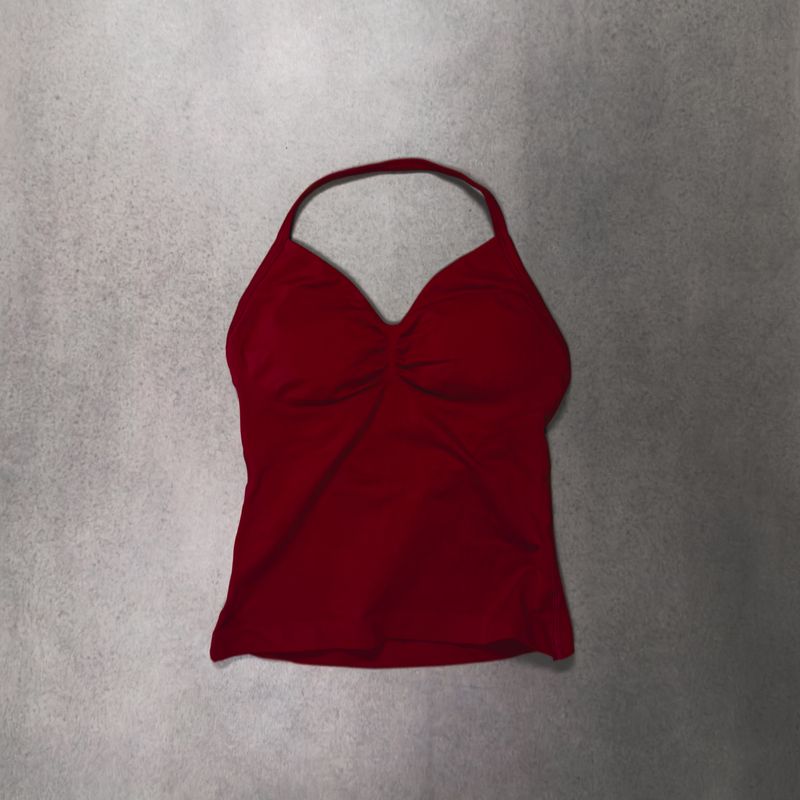 Women's Active: Strappy Halter Top (Crimson Red)