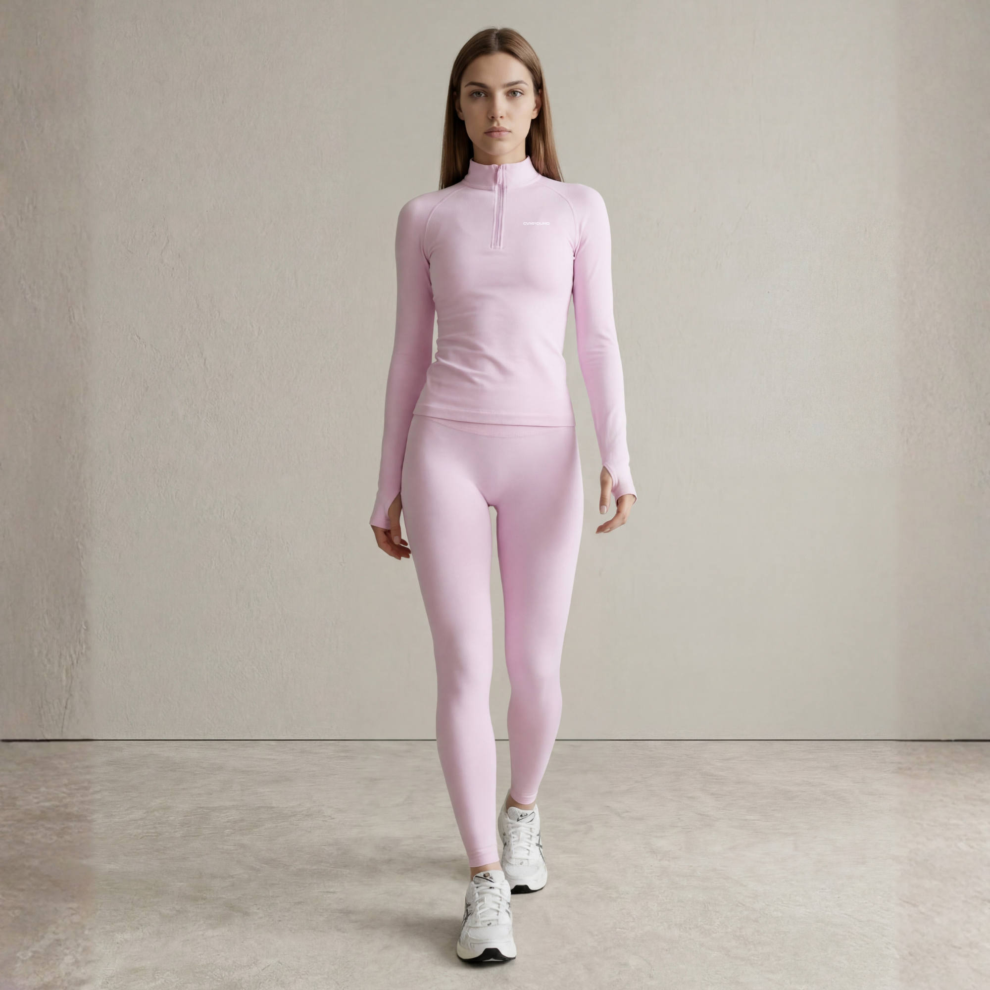 Women's Active: Quarter Zippy (Light Pink)