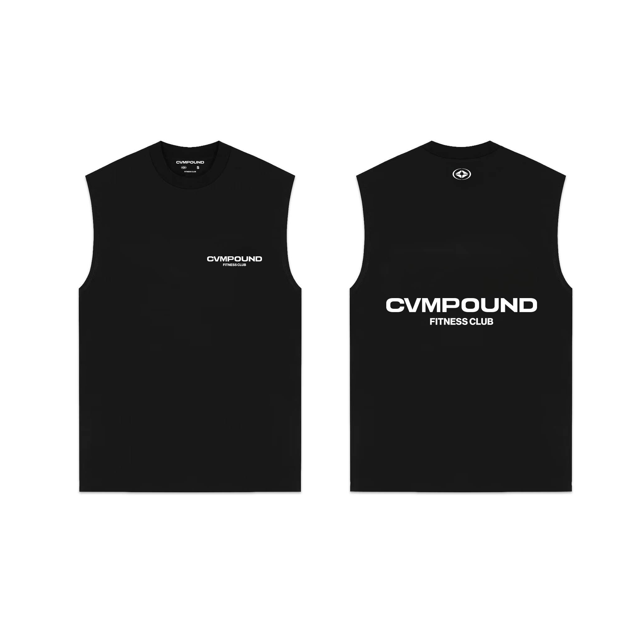 S26: Men’s Relax Modal Tank (Black/White)