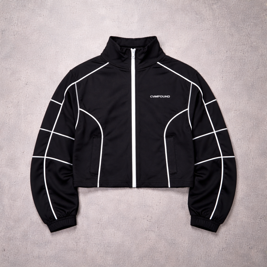 New Women's Active: Track Jacket (Black)