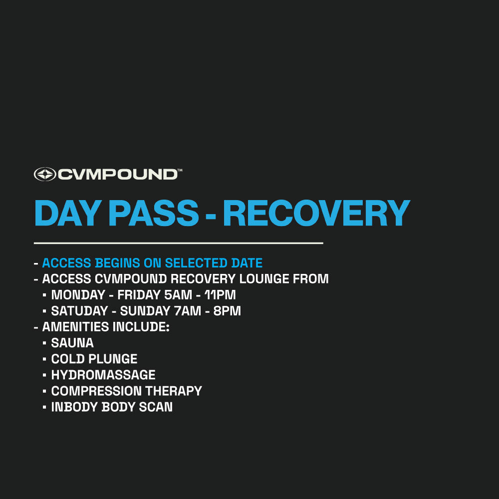 DAY PASSES: RECOVERY LOUNGE AMENITIES