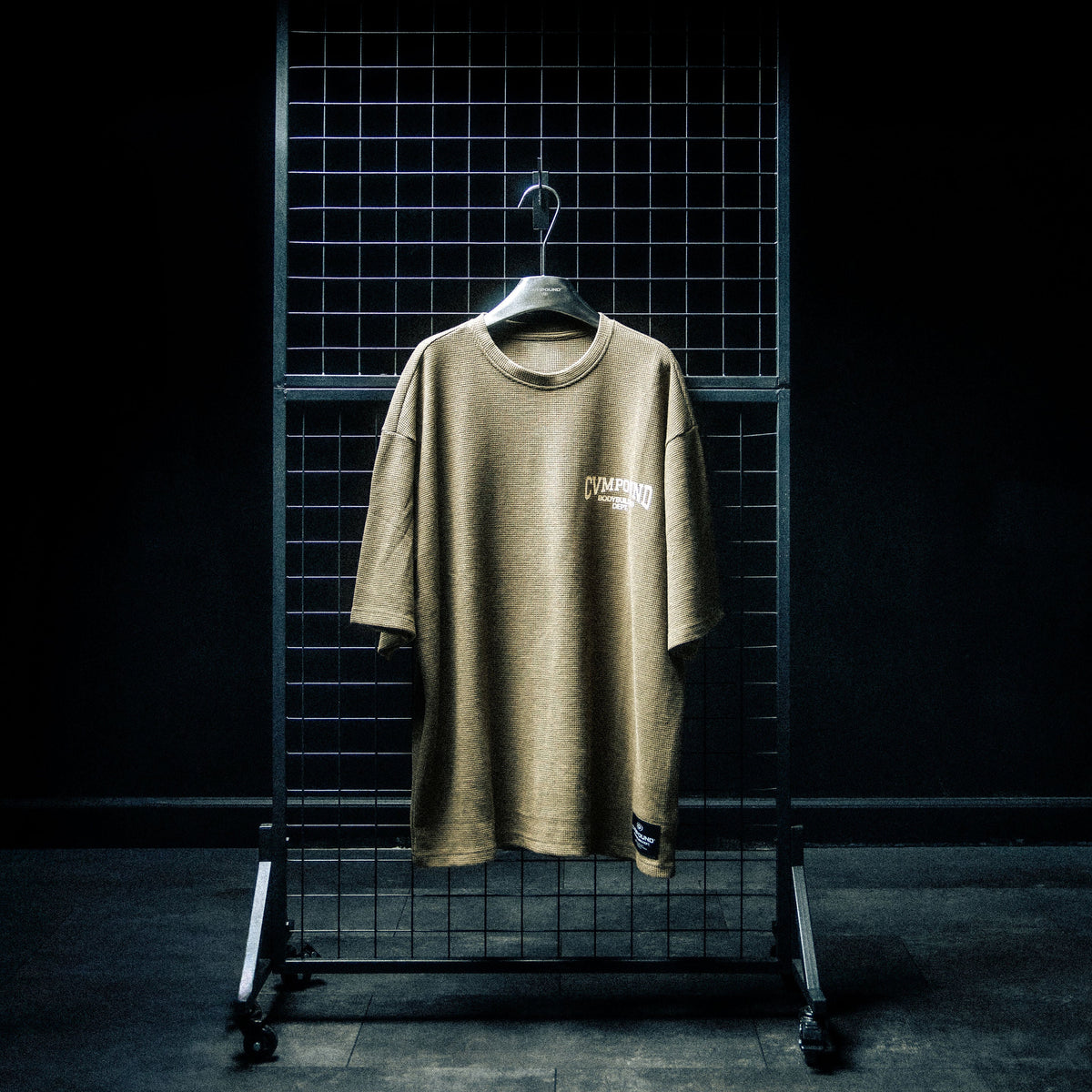 CVMPOUND Bodybuilding Waffle Knit T-Shirt (Olive)