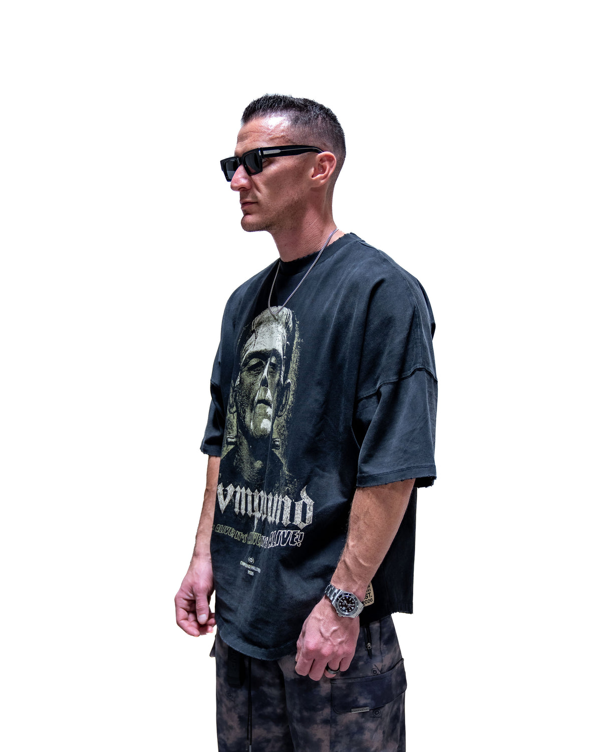 Halloween 2026: Frank Boxy Scoop T-shirt