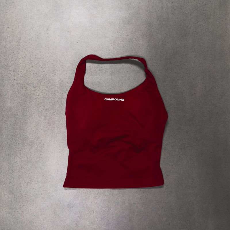 Women's Active: Halter Top (Crimson Red)