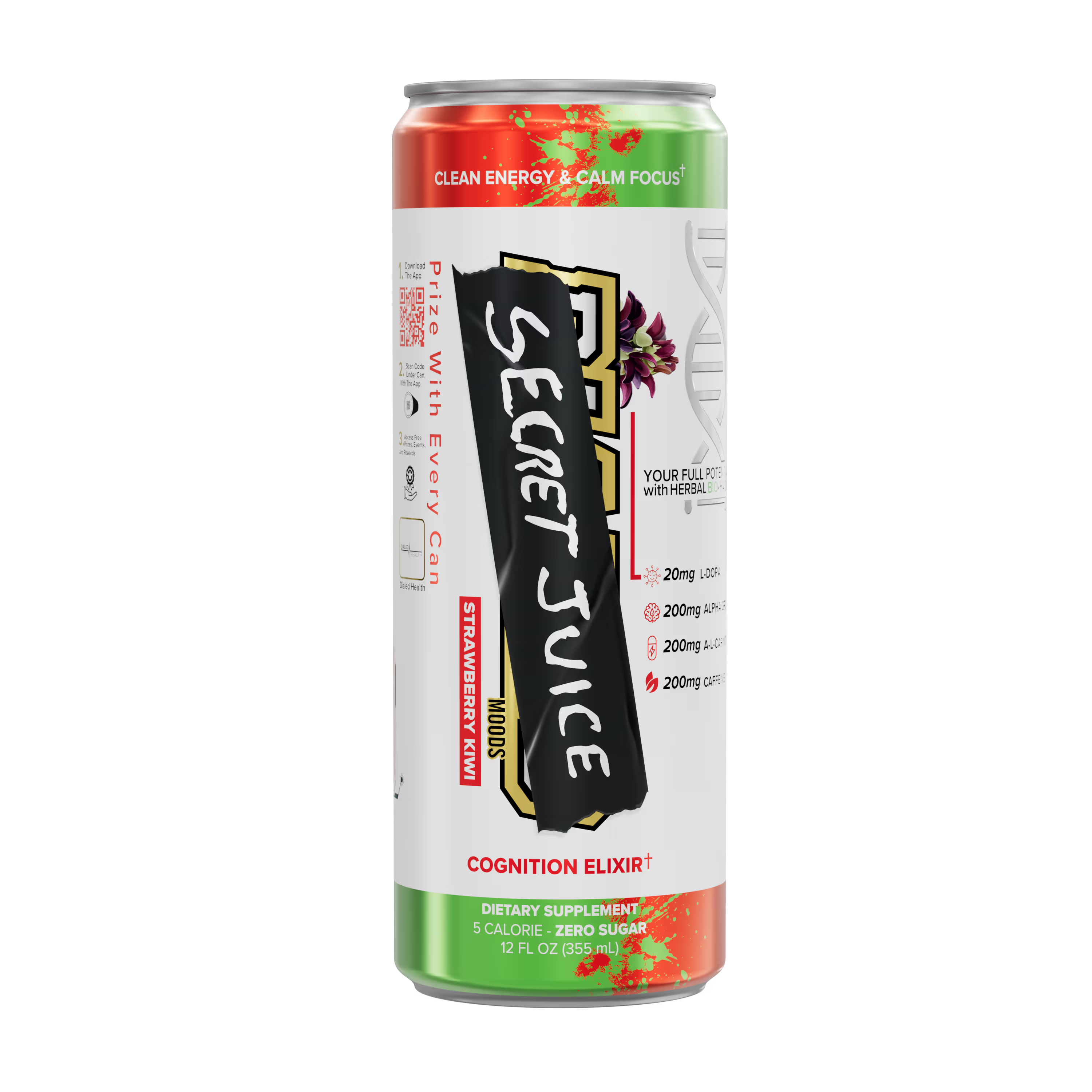Dialed Energy: Cognition Elixir (Strawberry Kiwi)