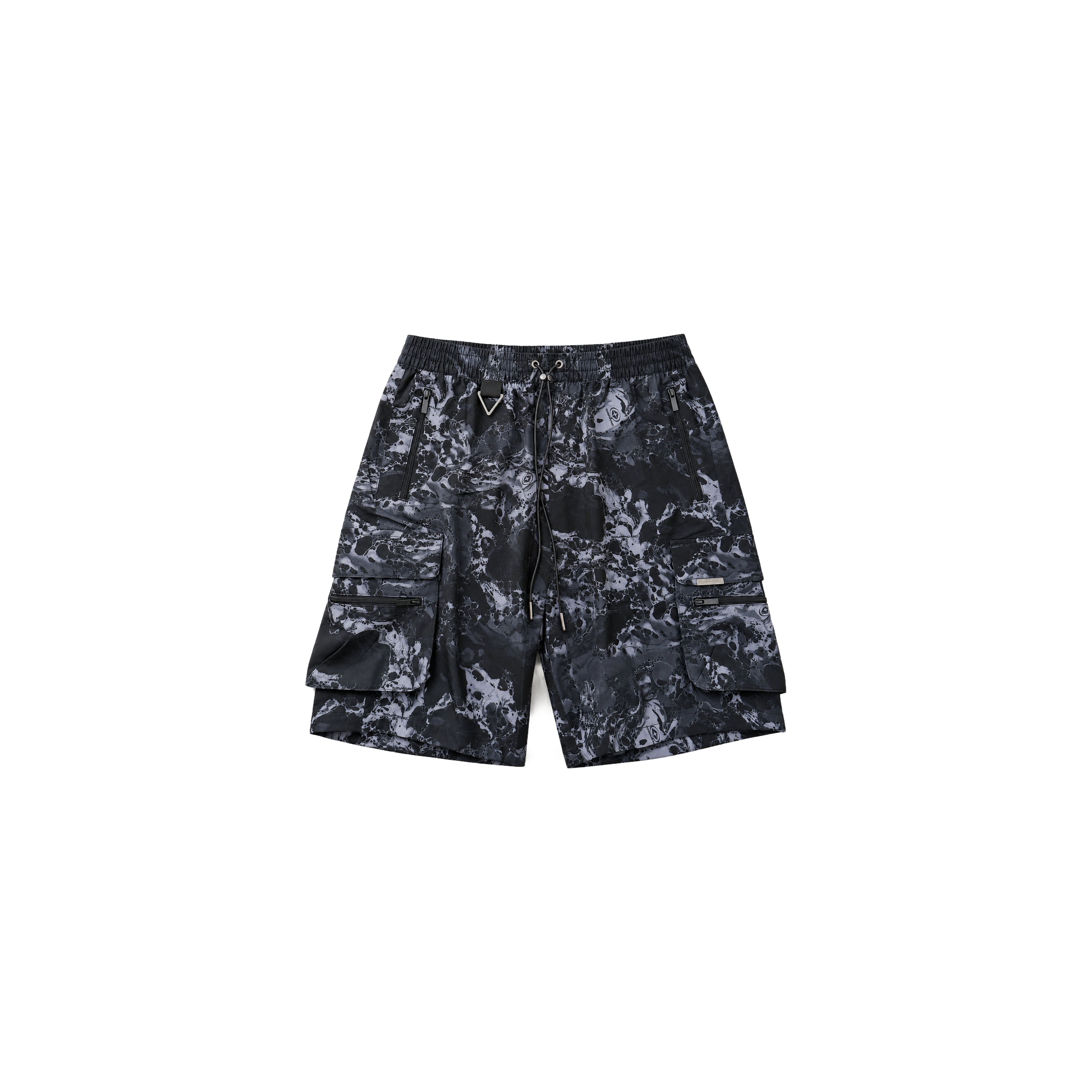 S26: Wave Camo Cargo Active Shorts