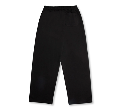 TRAINERS CLUB: STRAIGHT LEG SWEATPANTS - BLACK