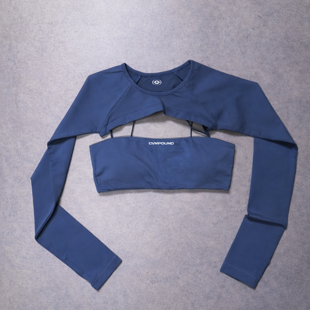 Women's Active: Long Sleeve Shrug (Steel Blue)