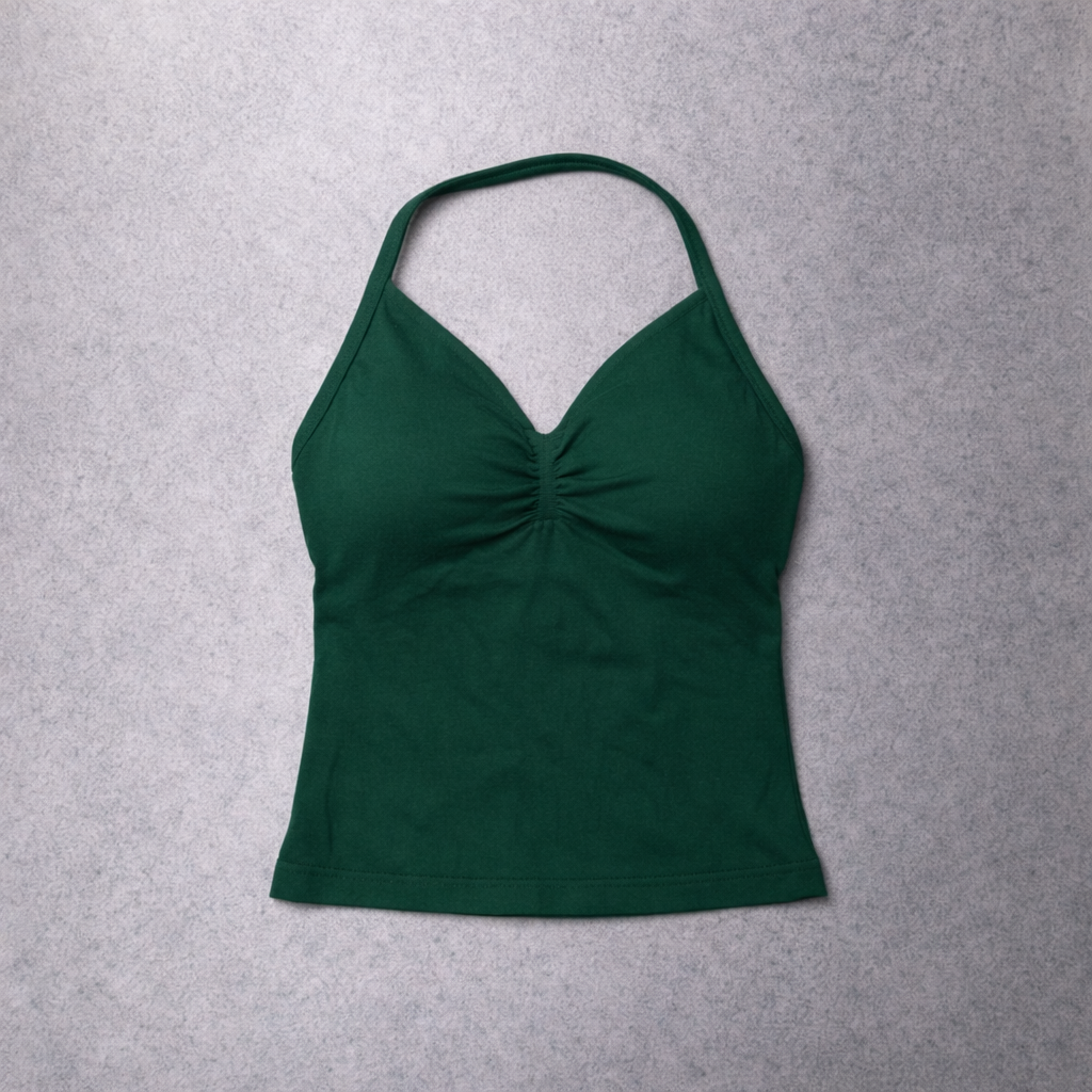 New Women's Active: Strappy Halter Top (Pine)
