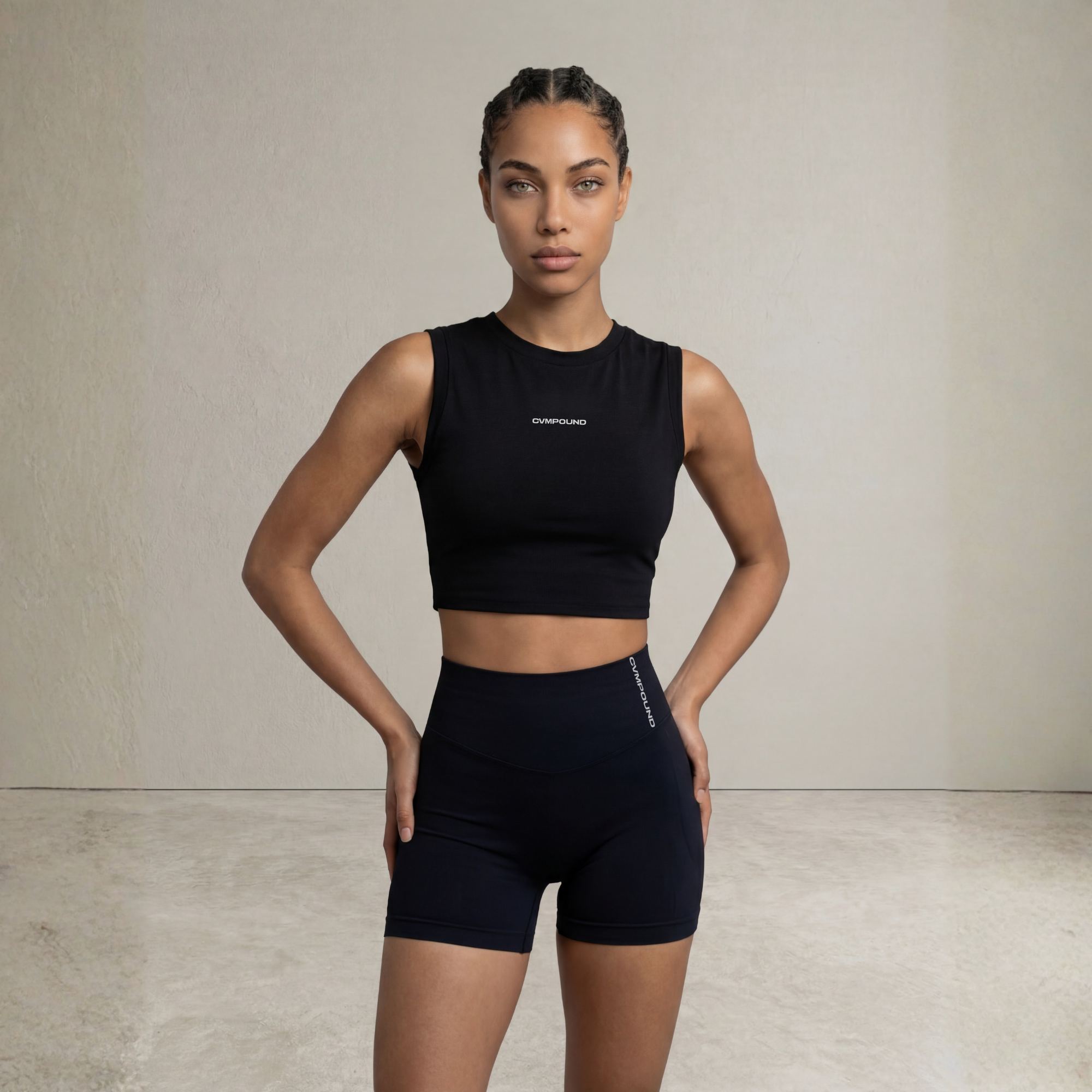 Women's Active: Sculpt Crop Top (Black)
