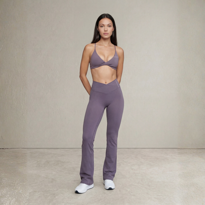New Women's Active: V Waist Flares (truffle)