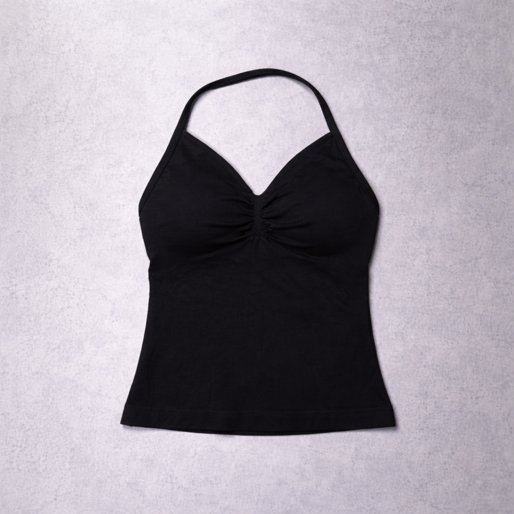 New Women's Active: Strappy Halter Top (Black)