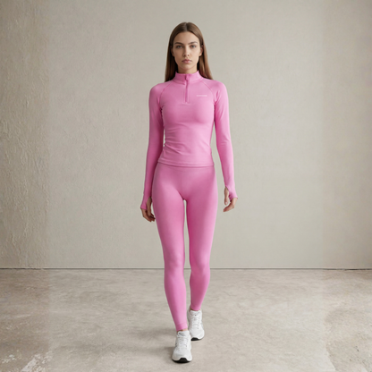 Women's Active: Half Zippy (Dark Pink)