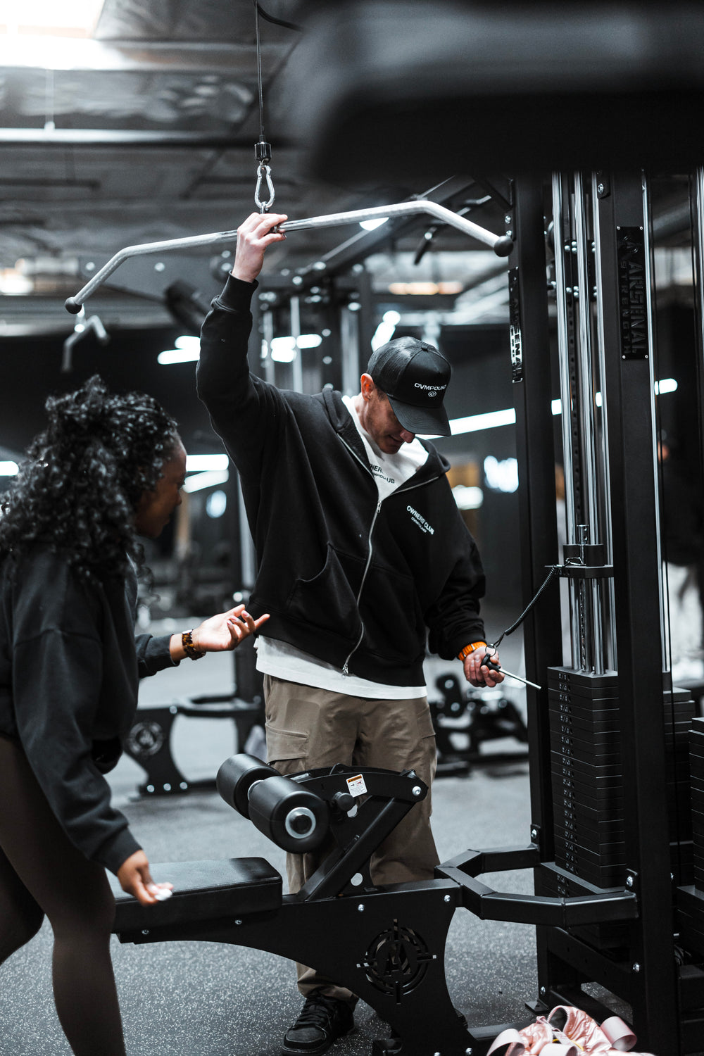 Trainer coaching a member at CVMPOUND