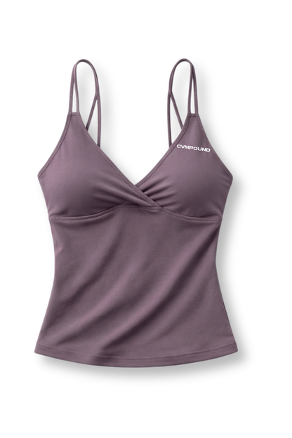 New Women's Active: longline Halter Top (truffle)