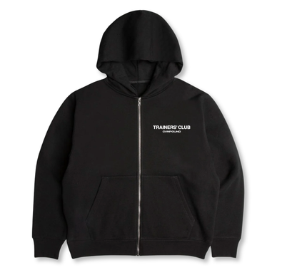 TRAINERS CLUB: ZIP UP - BLACK