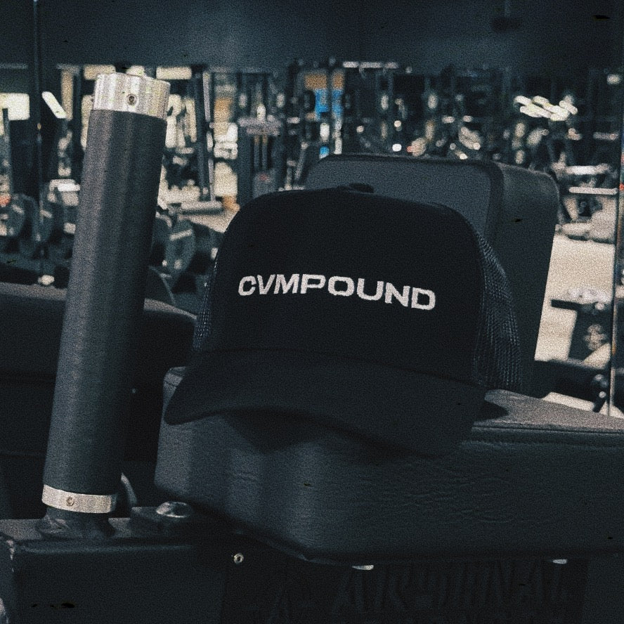 CVMPOUND Signature Logo Trucker Hat