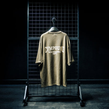 CVMPOUND Bodybuilding Waffle Knit T-Shirt (Olive)