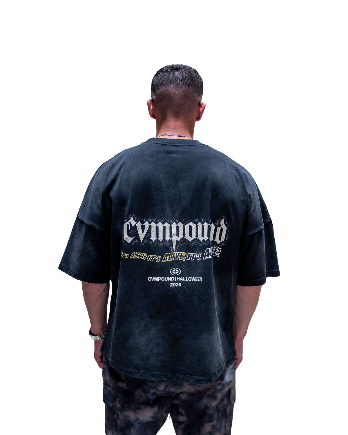 Halloween 2026: Frank Boxy Scoop T-shirt