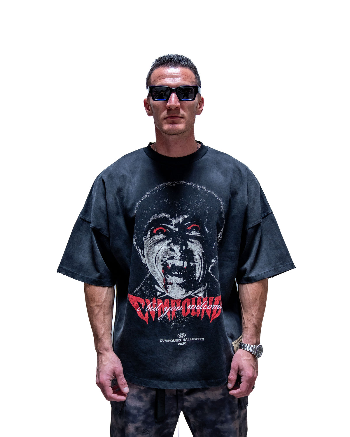 Halloween 2026: Dracula Boxy Scoop T-shirt