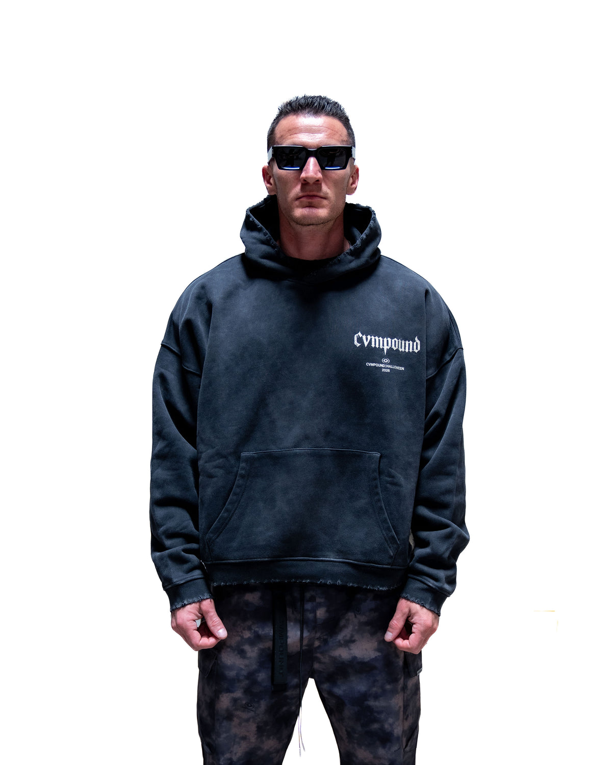 Halloween 2026: Frank Box Crop Hoodie