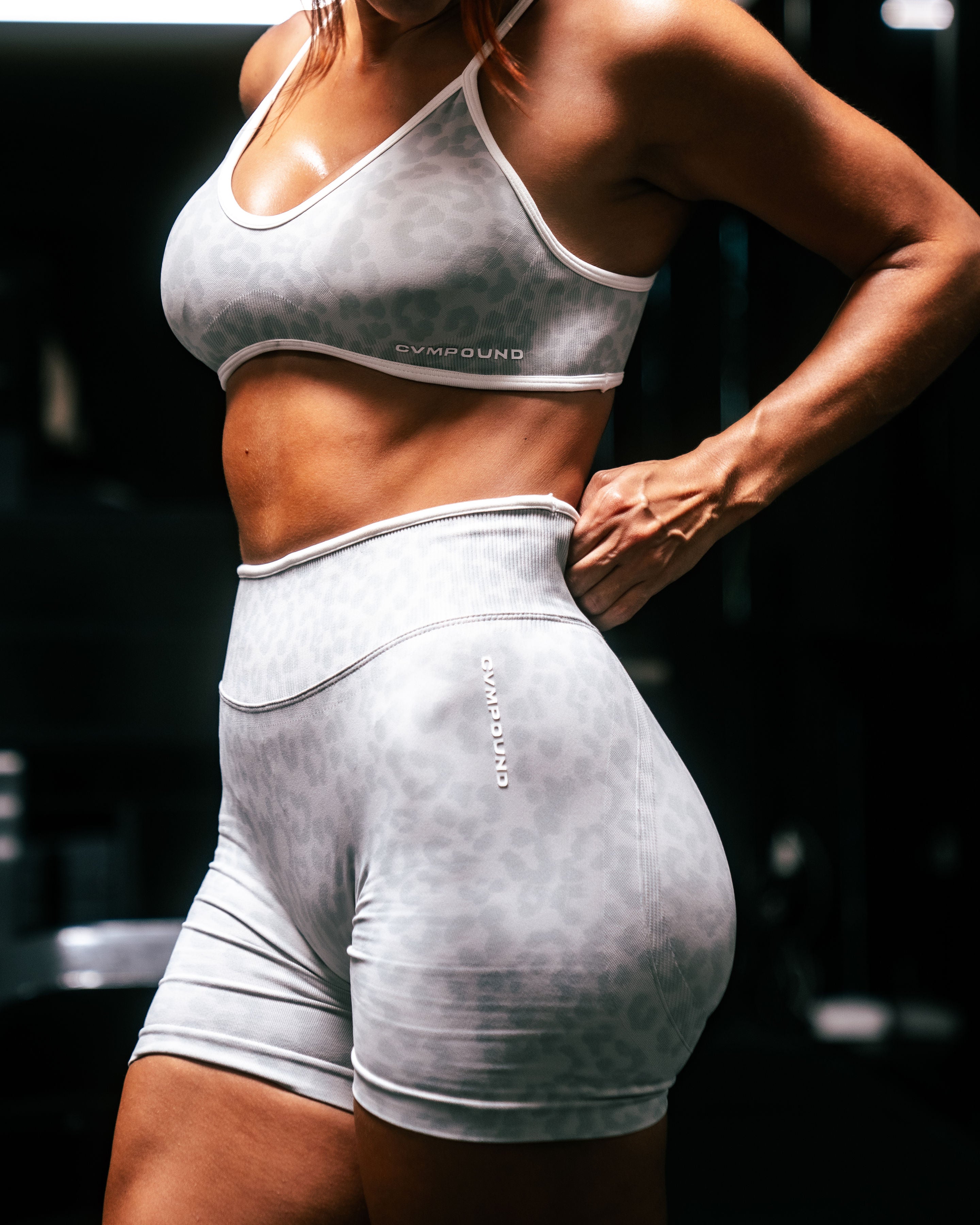 New Women's Active: Snow Leopard Shorts