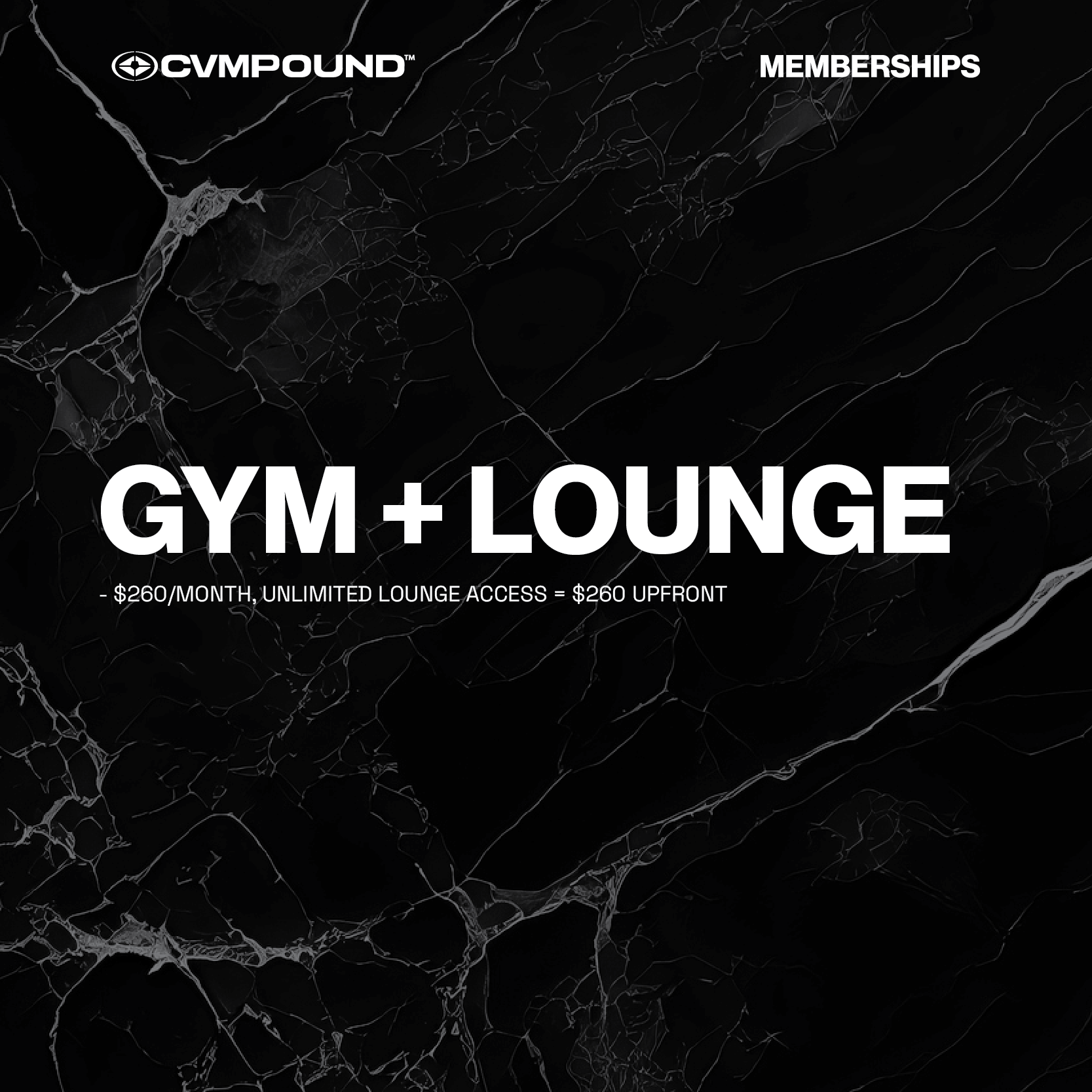 (EARLY ACCESS) MEMBERSHIP PACKAGE: GYM + LOUNGE