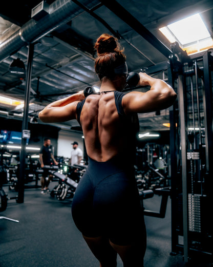 New Women's Active: Sleeveless Romper (Black)