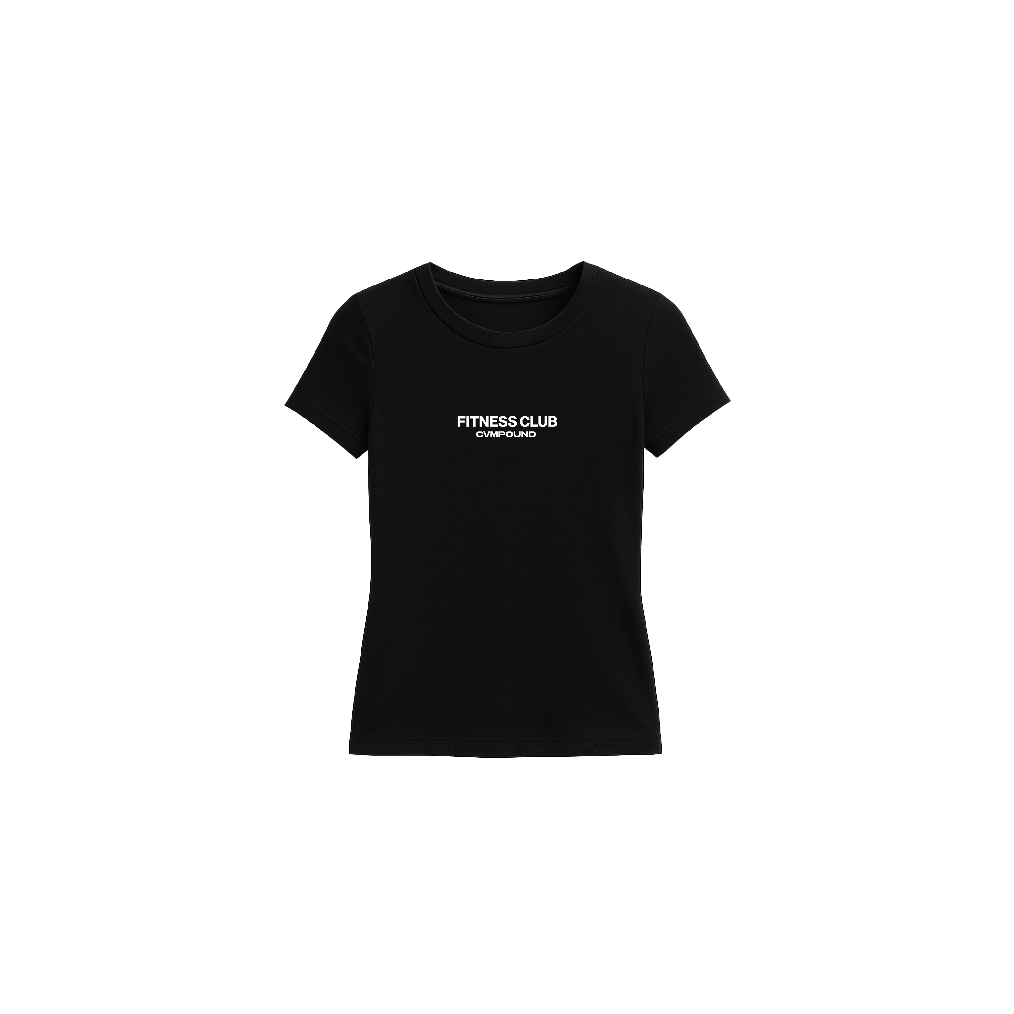 CVMPOUND WOMEN'S Performance Baby Crop Tee - Black