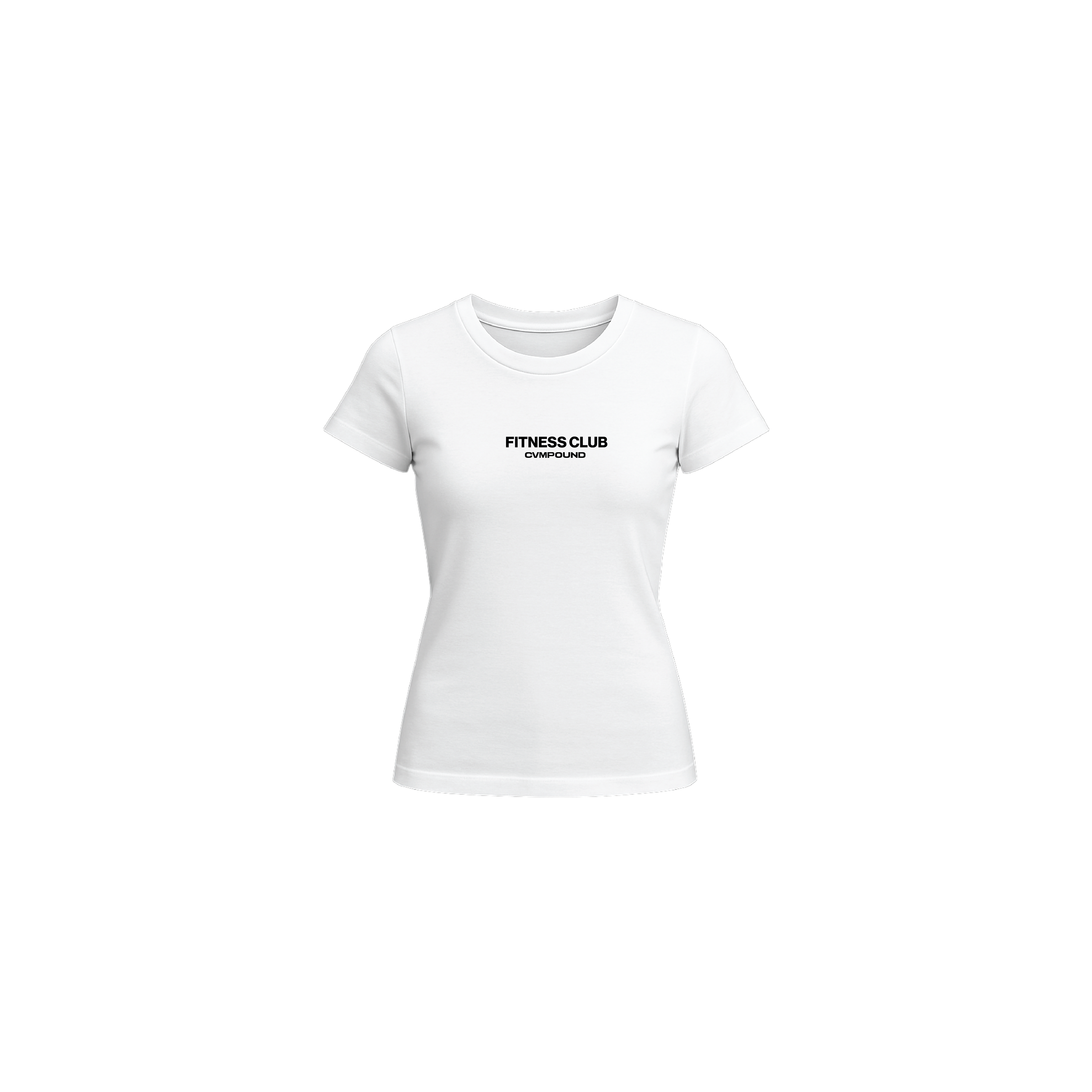 CVMPOUND WOMEN'S Performance Baby Crop Tee - White