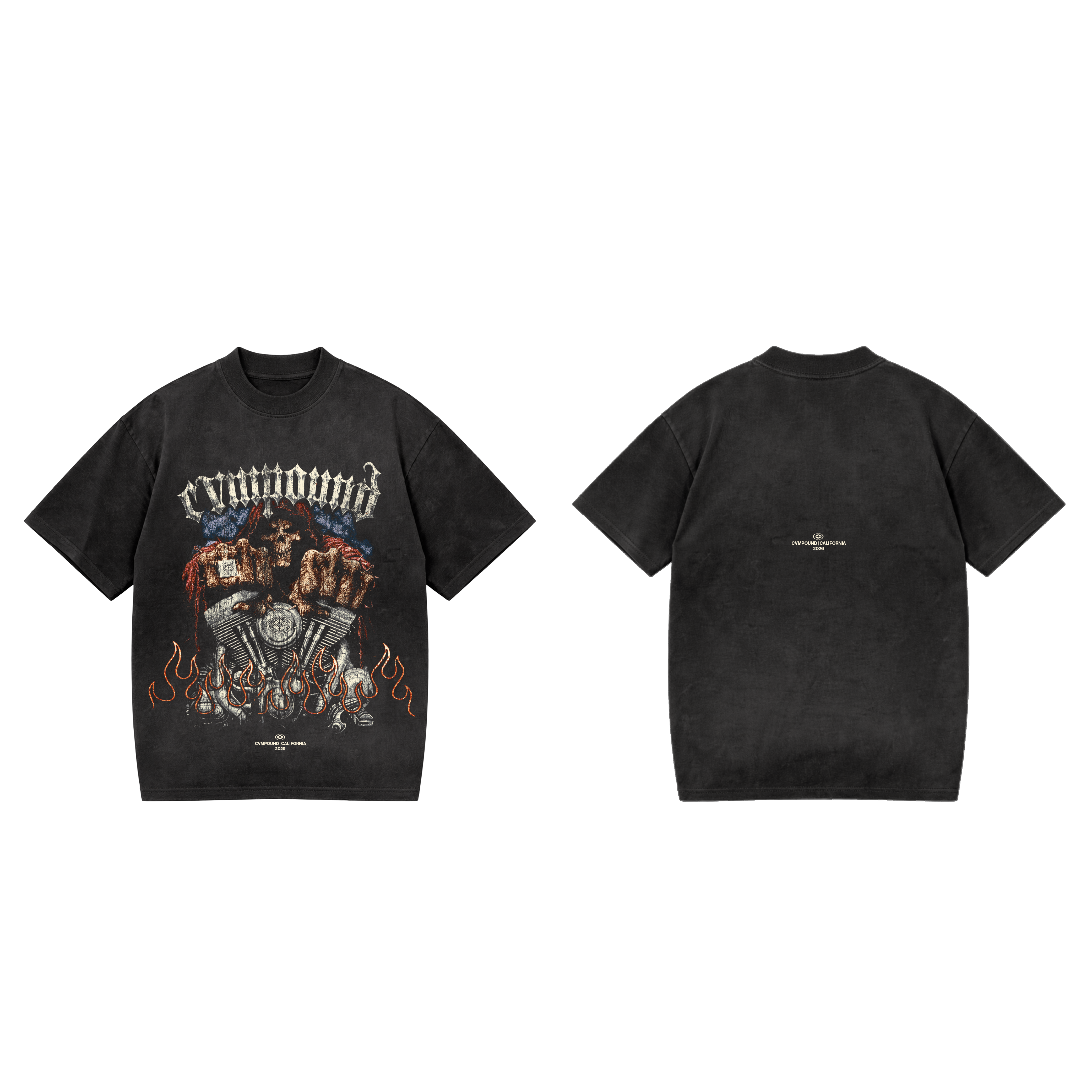 SS26: Skull Club Motor T-shirt